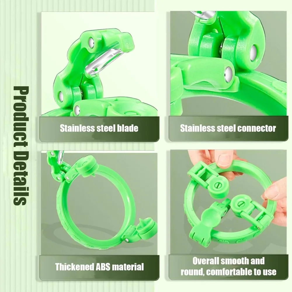 Fruit Peeler Adjustable Grip Stainless Steel Blade Compact Design