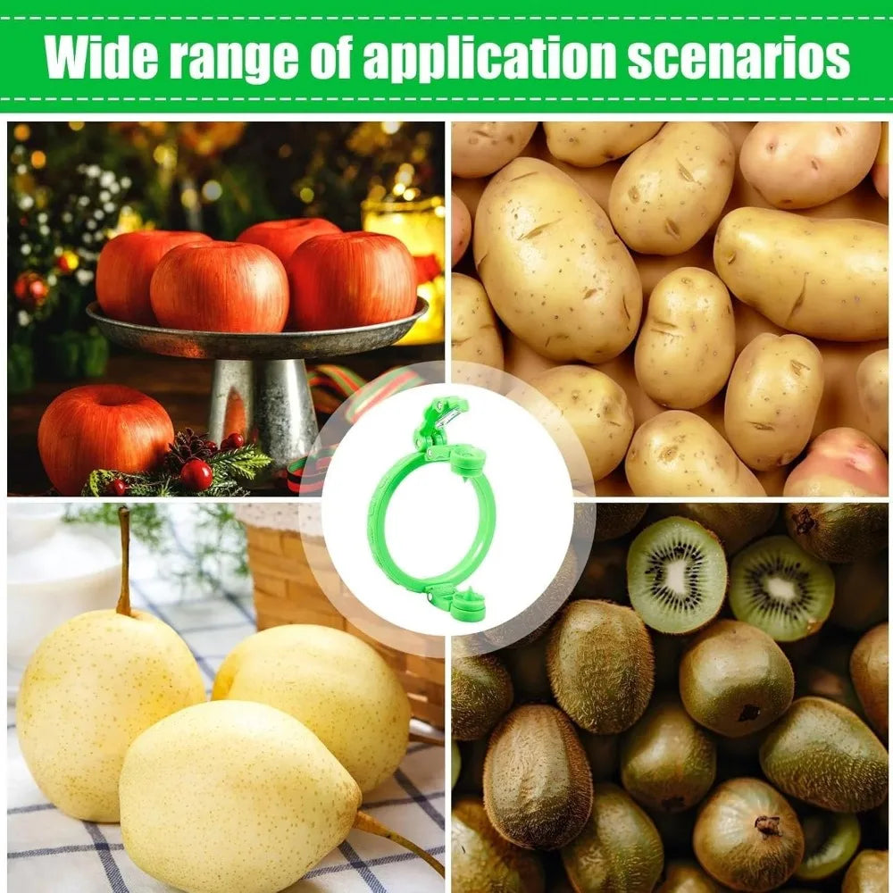 Fruit Peeler Adjustable Grip Stainless Steel Blade Compact Design