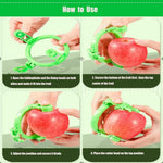 Fruit Peeler Adjustable Grip Stainless Steel Blade Compact Design