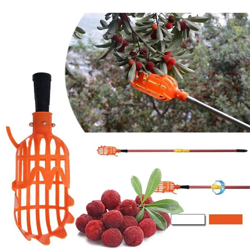 Fruit Picker Tool Twist-and-Catch High-Reach