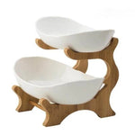 Fruit Serving Stand Multi-Tier Bamboo Support