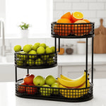 Fruit Stand Multi-Tier Metal Countertop Organizer