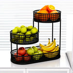 Fruit Stand Multi-Tier Metal Countertop Organizer