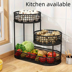 Fruit Stand Multi-Tier Metal Countertop Organizer
