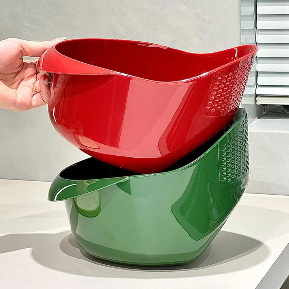 Fruit & Veggie Wash Basket Tilted Flow Fine Filter