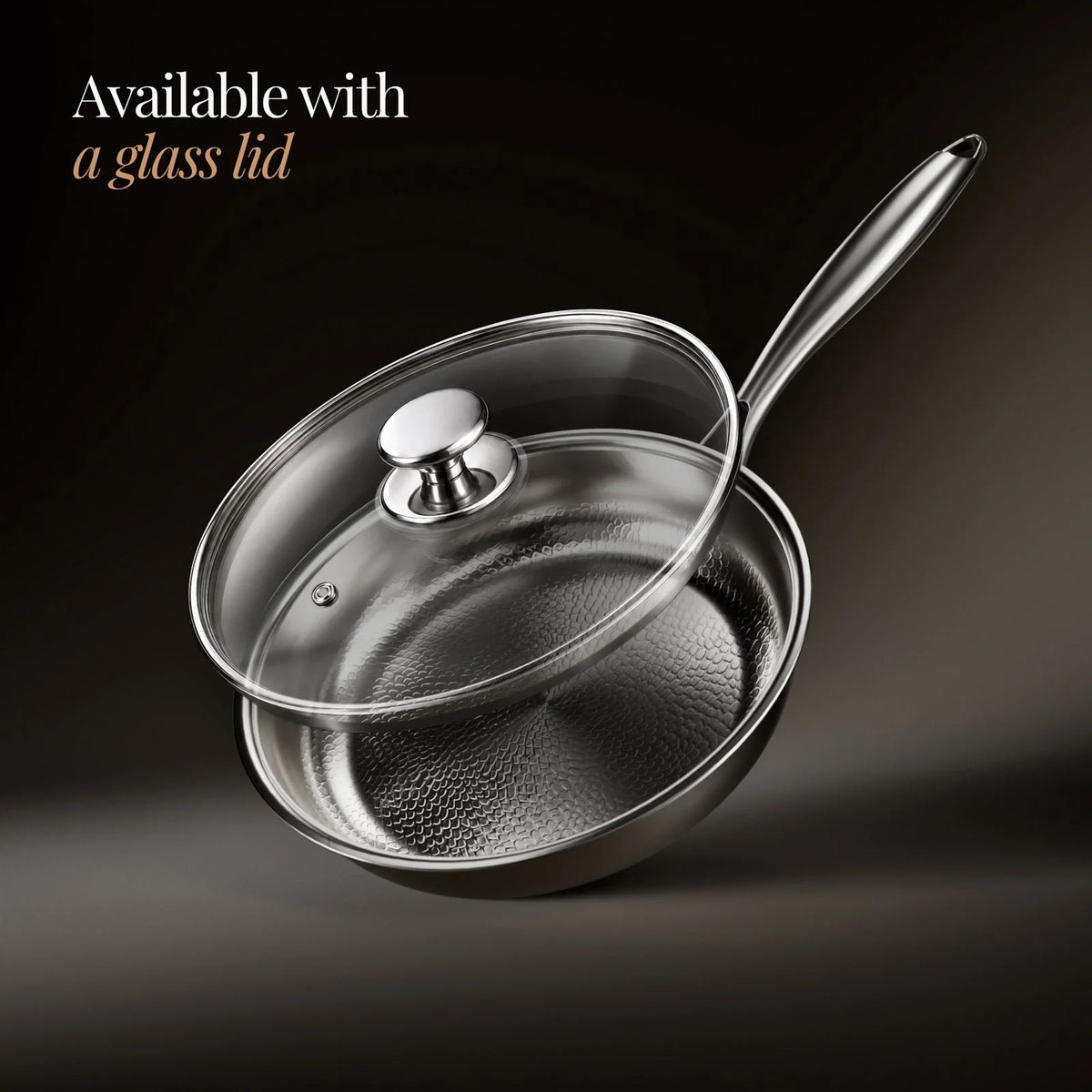 Frying Pan Hammered Titanium Naturally Nonstick PFAS-Free