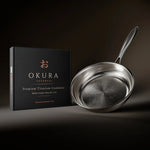Frying Pan Hammered Titanium Naturally Nonstick PFAS-Free
