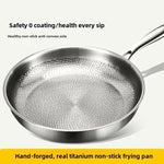 Frying Pan Pure Titanium Natural Non-Stick Induction Compatible