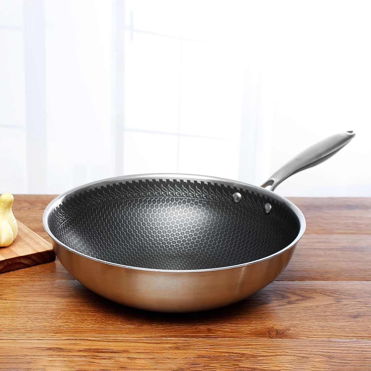 Frying Pan Stainless Steel Non-Stick All Cooktop Compatible