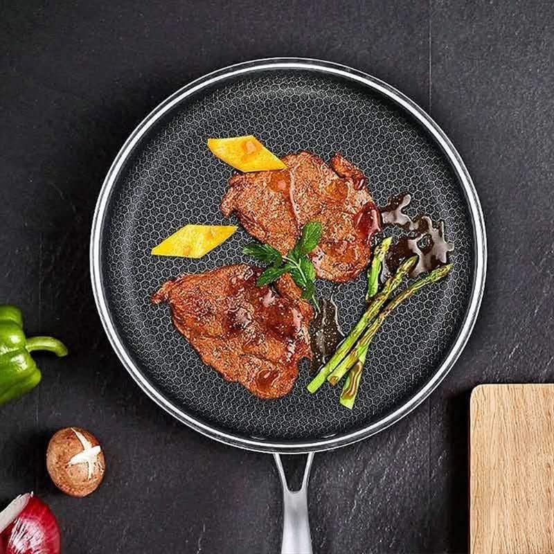 Frying Pan Stainless Steel Non-Stick All Cooktop Compatible
