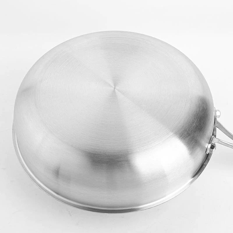 Frying Pan Stainless Steel Non-Stick Scratch-Resistant Coating