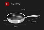 Frying Pan Stainless Steel Non-Stick Scratch-Resistant Coating