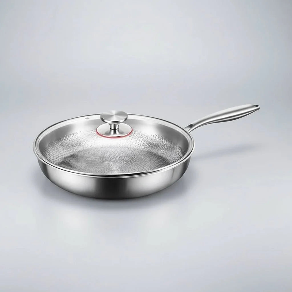 Frying Pan Titanium Hammered Natural Non-Stick Induction Compatible