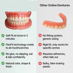 Full Arch Denture Set Flexible Cushion Grip Upper & Lower Arches