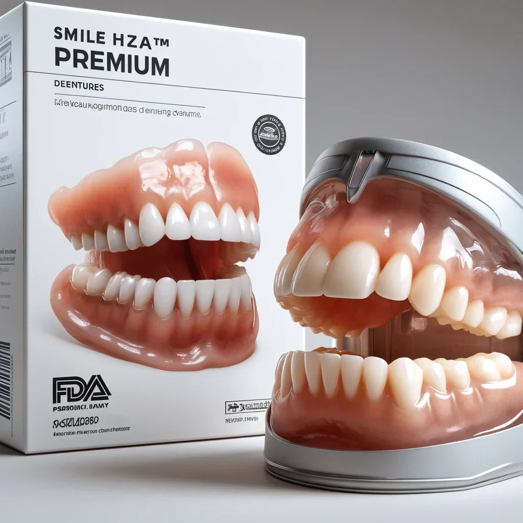 Full Denture Set Moldable Custom-Fit Upper and Lower