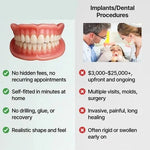 Full Denture Set Upper & Lower Flexible Cushion Grip