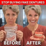 Full Denture Set Upper & Lower Flexible Cushion Grip