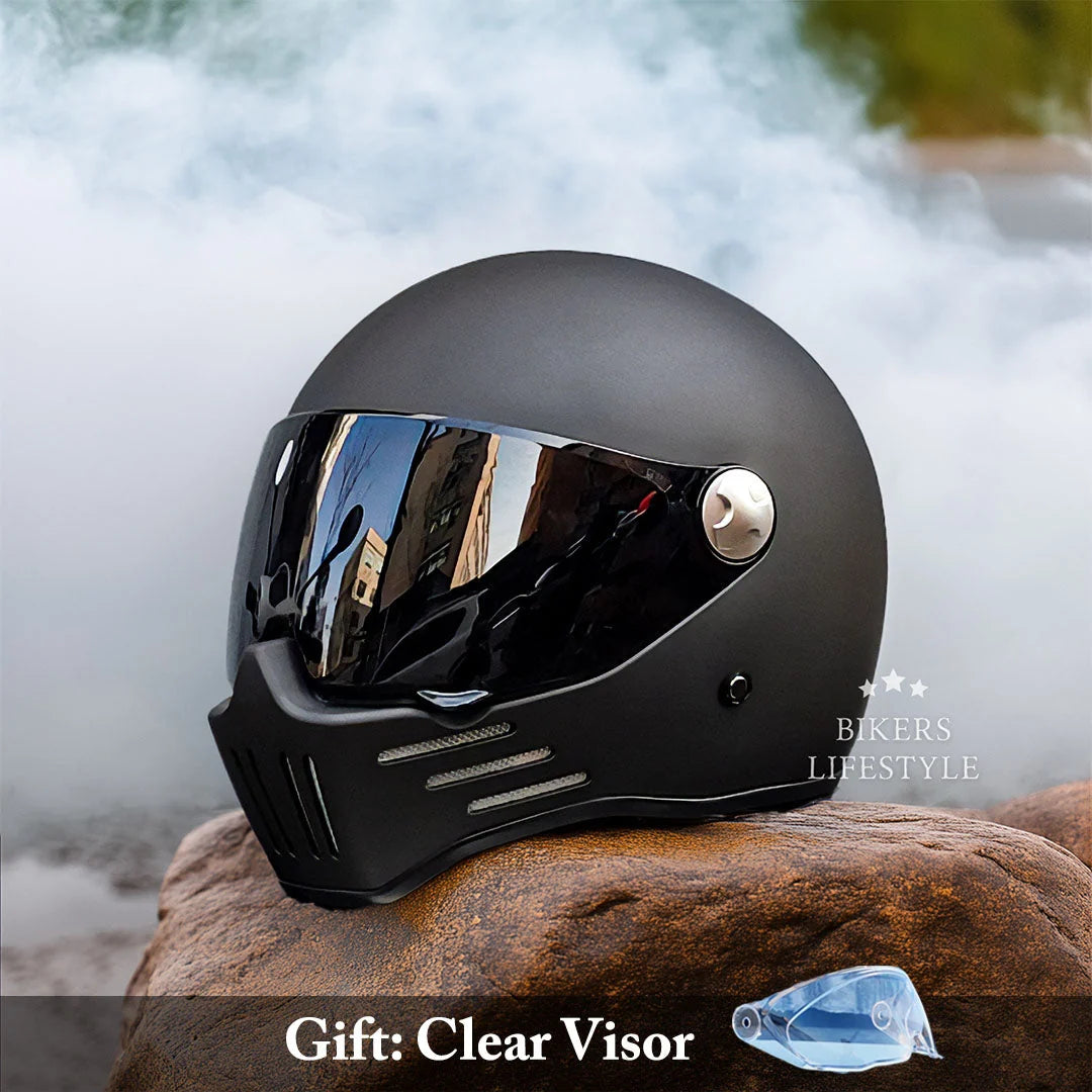 Full Face Motorcycle Helmet DOT ECE Approved Dark Visor