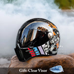 Full Face Motorcycle Helmet DOT ECE Approved Dark Visor
