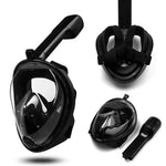 Full-Face Snorkel Mask 180° Panoramic Anti-Fog Leak-Proof Silicone Seal