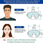 Full-Face Snorkel Mask Dry-Top Anti-Fog 180° Panoramic View