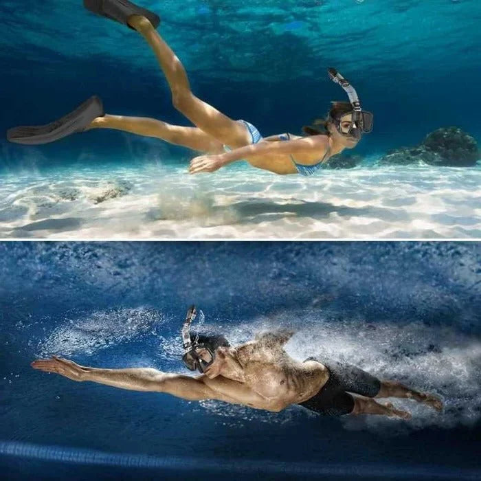 Full-Face Snorkel Mask Dry-Top Anti-Fog 180° Panoramic View