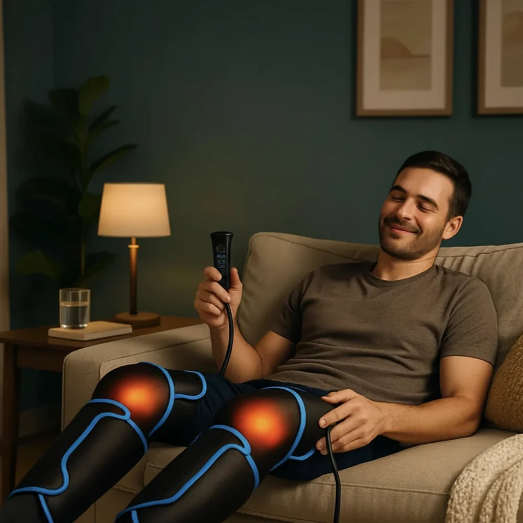 Full Leg Massager 360° Compression & Heat Remote Control
