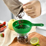 Funnel Folding Telescopic Food-Grade Silicone Anti-Scald Handle