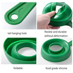 Funnel Folding Telescopic Food-Grade Silicone Anti-Scald Handle