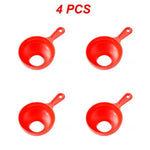 Funnel Folding Telescopic Food-Grade Silicone Anti-Scald Handle