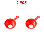 Funnel Folding Telescopic Food-Grade Silicone Anti-Scald Handle