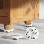 Furniture Feet with Swivel Wheels Floor Protection Set of 4