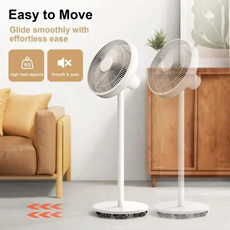 Furniture Feet with Swivel Wheels Floor Protection Set of 4