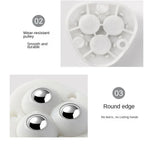 Furniture Mover Wheels Stainless Steel Self-Adhesive 360 Degree 4-Pack