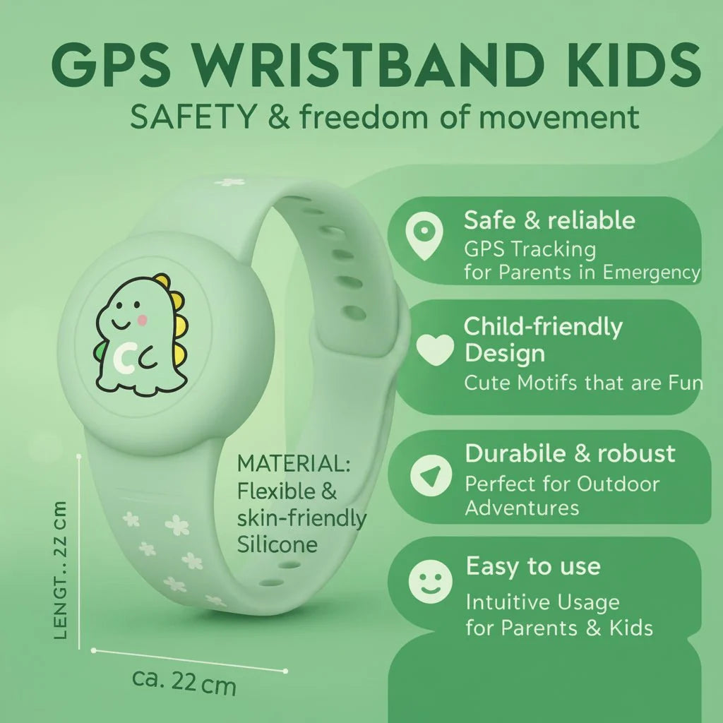GPS Bracelet Kids Real-Time Tracking Adjustable Fit