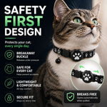 GPS Cat Collar Real-Time Tracking Reflective Water-Resistant Silicone
