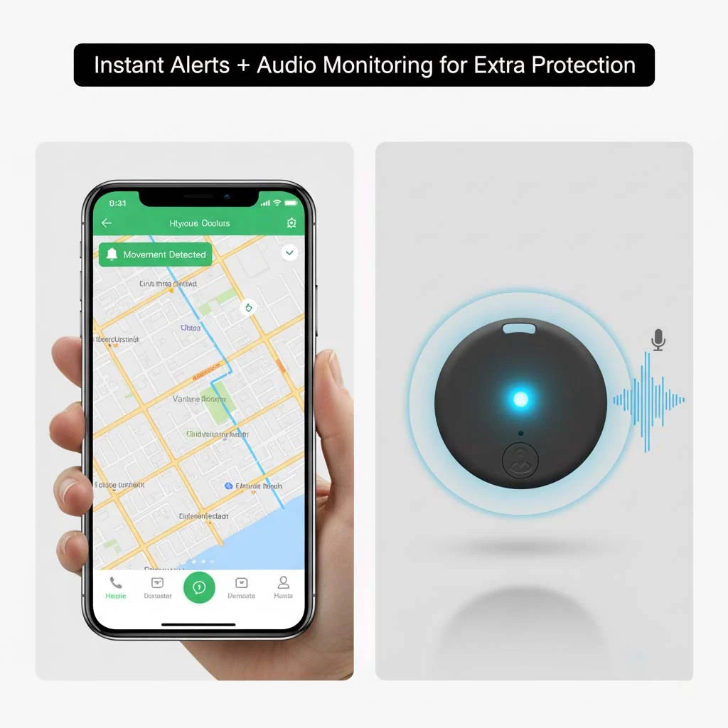 GPS Tracker Magnetic Mini Real-Time Location Alerts