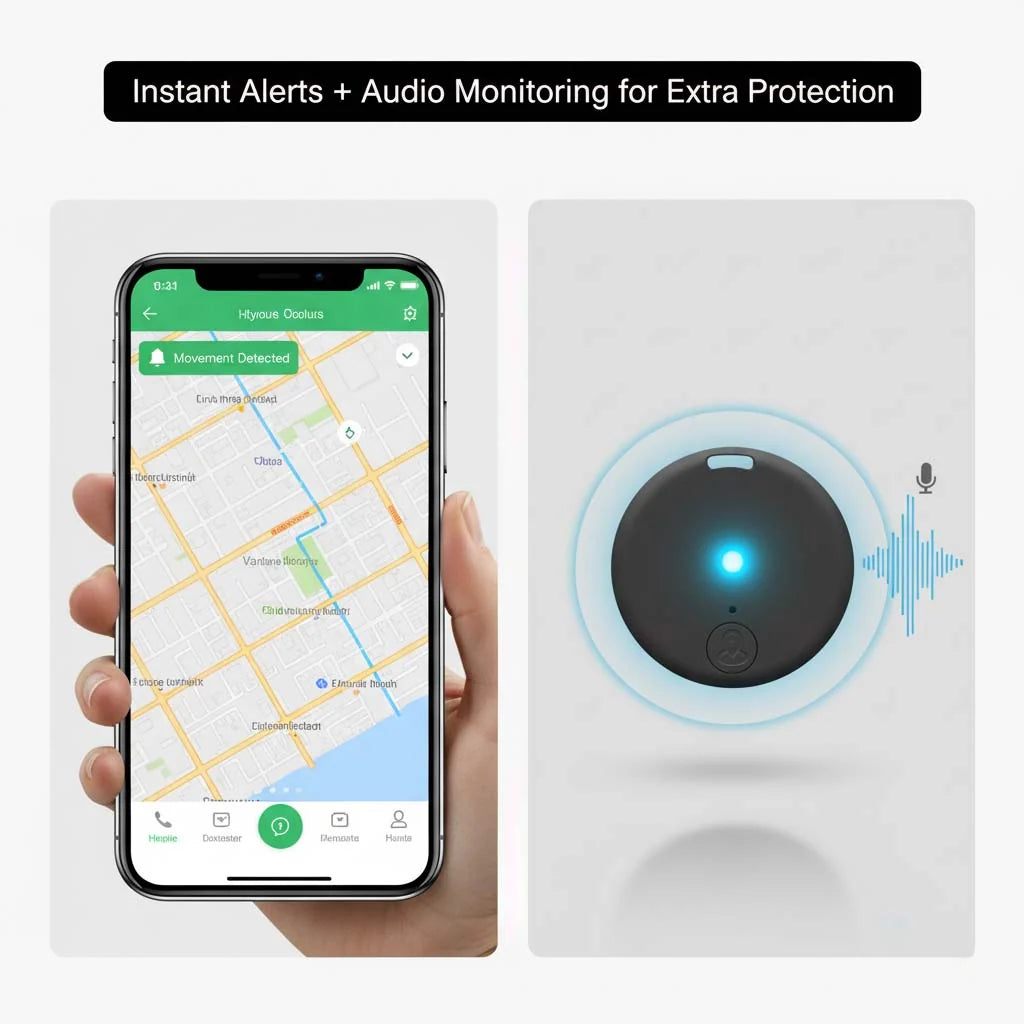 GPS Tracker Magnetic Real-Time Location & Motion Alerts