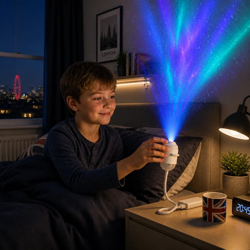 Galaxy Projector Star & Aurora Effects Dimmable USB Powered