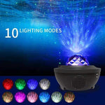 Galaxy Projector Starry Sky & Ocean Wave Bluetooth Speaker