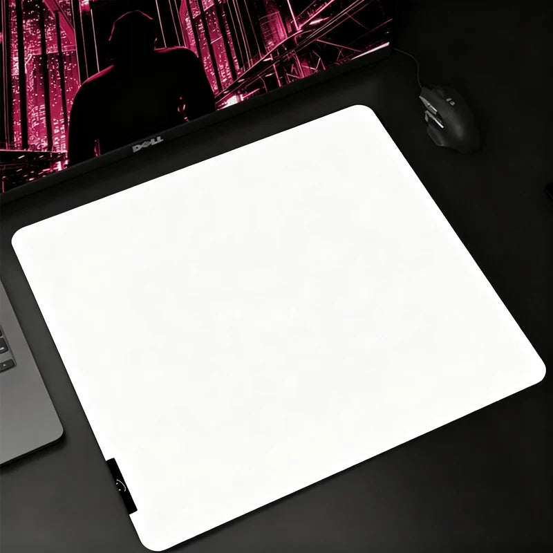 Gaming Mouse Pad Tempered Glass Non-Slip Base Smooth Glide