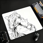 Gaming Mouse Pad Tempered Glass Non-Slip Base Smooth Glide