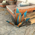Garden Agave Sculpture Patina-Finished Metal Indoor & Outdoor