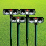 Garden Animal Repeller Solar-Powered Motion-Activated LED Light