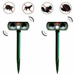 Garden Animal Repeller Solar-Powered Motion-Activated LED Light