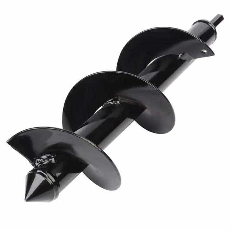 Garden Auger Attachment Carbon Steel 17.7 Inch Depth