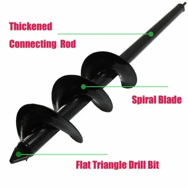 Garden Auger Bit Spiral Design Fits Cordless Drills