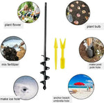 Garden Auger Bit Spiral Design Fits Cordless Drills