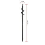 Garden Auger Bits Ergonomic Spiral Rust-Resistant Steel