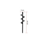 Garden Auger Bits Ergonomic Spiral Rust-Resistant Steel